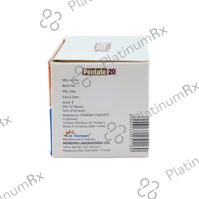 Pentate 20mg Tablet 10s