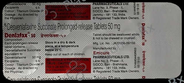 Denlafax 50mg PR Tablet 10s