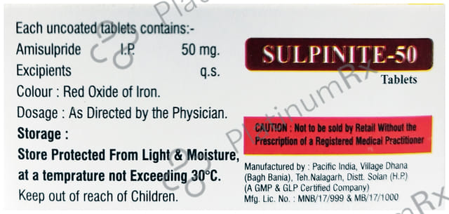 Sulpinite 50mg Tablet 10s