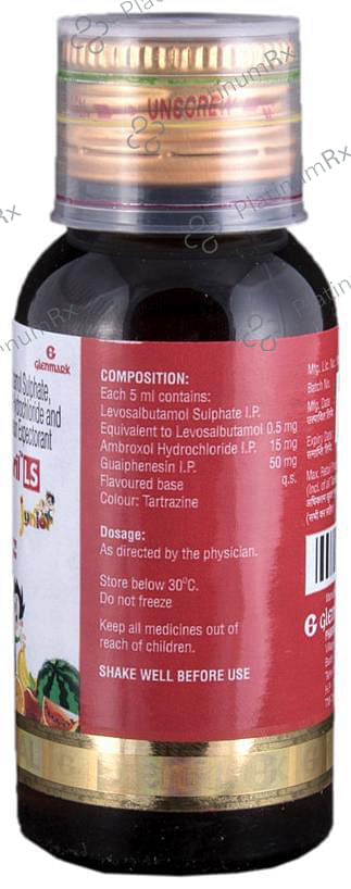 Ascoril LS Junior 15/50/0.5mg Syrup 60ml
