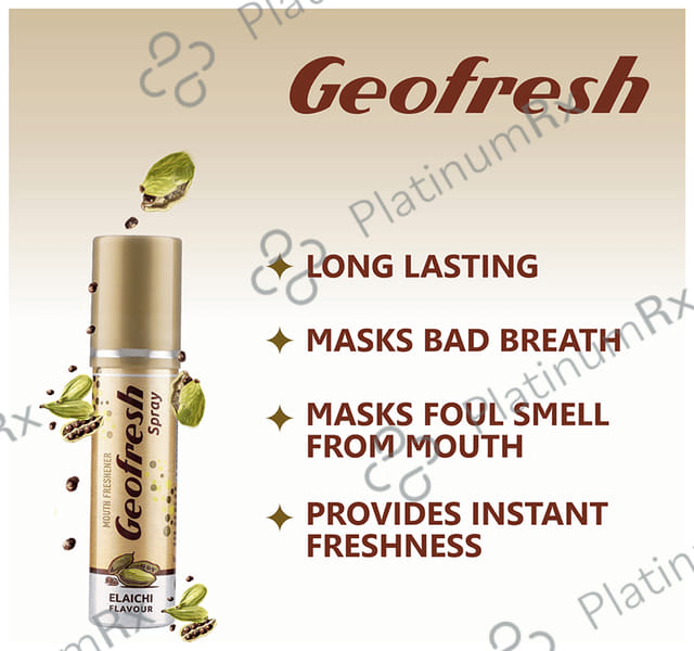 Leeford Geofresh Ayurvedic Mouth Freshner Spray Elaichi