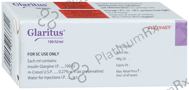 Glaritus (100 IU/ml) Cartridge 1X3ml