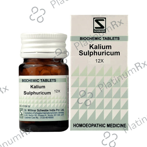 Dr Willmar Schwabe India Kali Sulphuricum Biochemic Tablet 12X 20 gm
