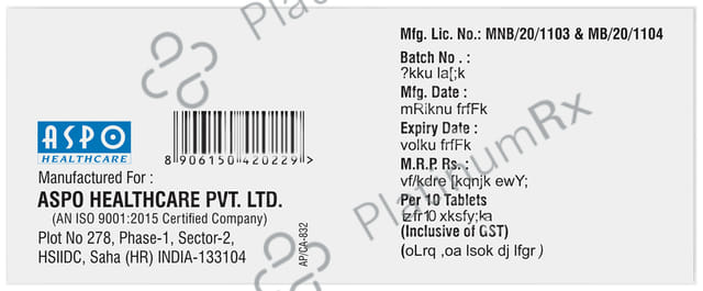 Aspocox TH 60mg/4mg Tablet