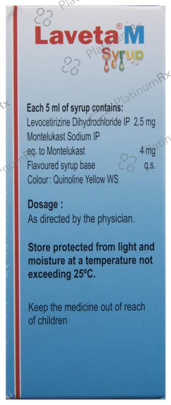 Laveta M 2.5/4mg Syrup 60ml