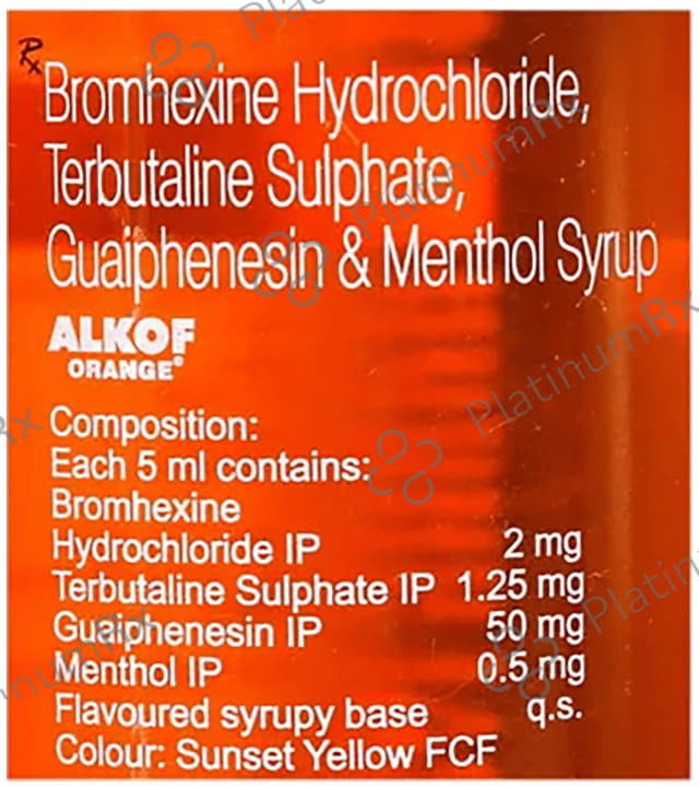 Alkof Orange Syrup 60ml