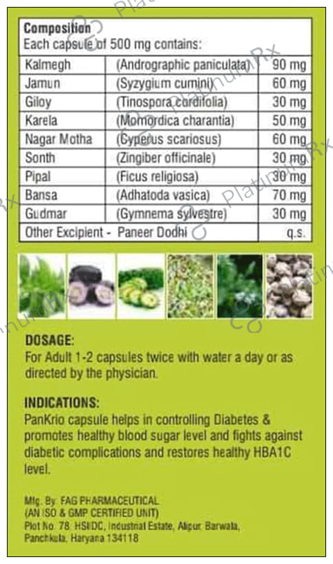 Mantra Ayurveda Pankrio Capsule