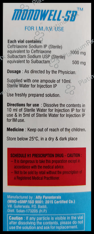 Monowell-SB Injection