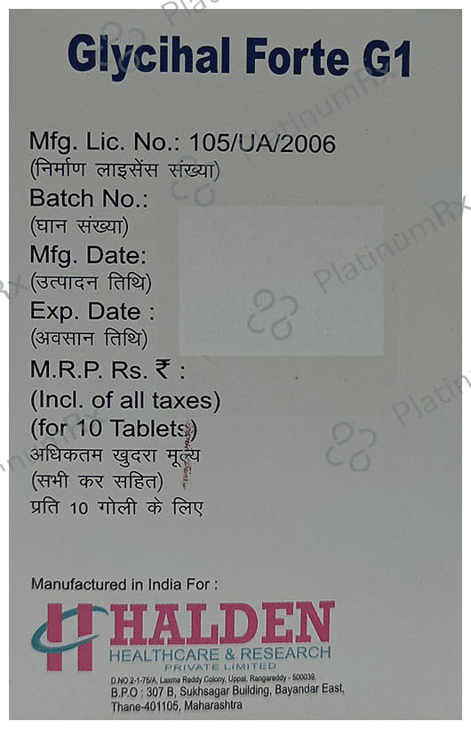 Glycihal Forte G1 Tablet PR