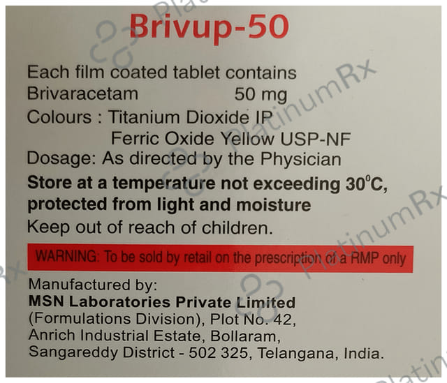 Brivup 50mg Tablet 10s