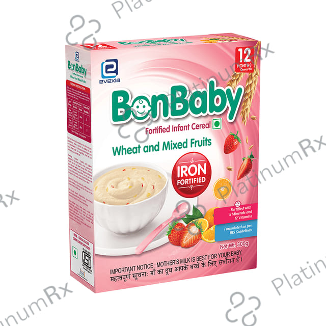 Evexia Bonbaby Fortified Infant Cereal (12 Month Onwards) - Wheat & Mixed Fruit