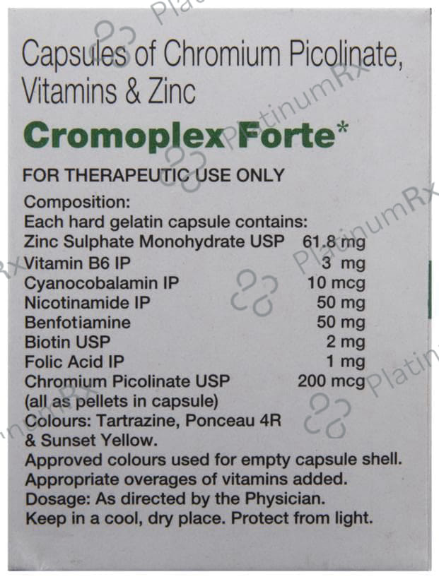 Cromoplex Forte Capsule 10s
