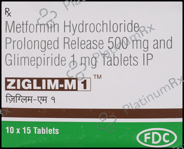 Ziglim M1 1/500mg Tablet PR 15s