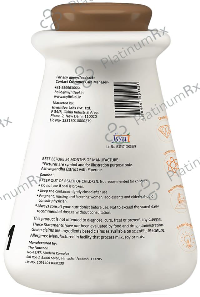 MyFitFuel Ashwagandha Root Extract Capsule 120 capsules