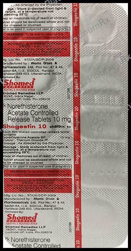 Shogestin 10 Tablet CR