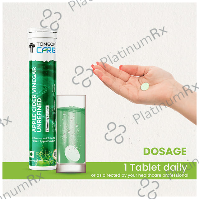 ToneOp Care Effervescent Tablet Apple Cider Vinegar Green Apple