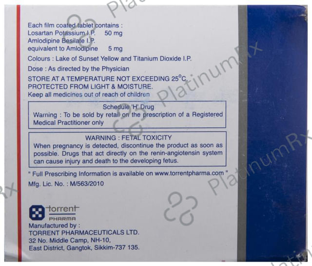 Tozam 5/50mg Tablet 10s
