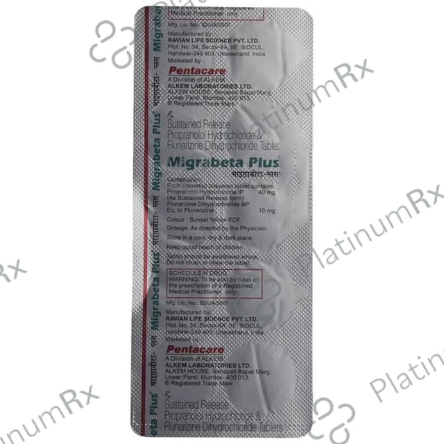 Migrabeta Plus 10/40mg Tablet 10s
