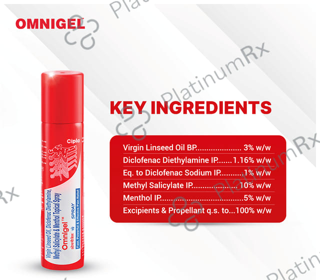 Omnigel 2% Spray 20gm