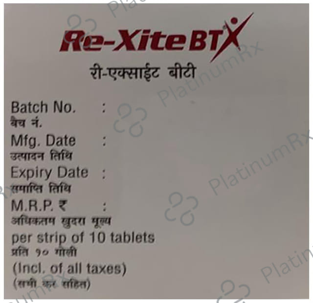 Re Xite BT 1500mcg Sublingual Tablet 10s