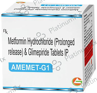 Amemet G 1/500mg Tablet PR 10s