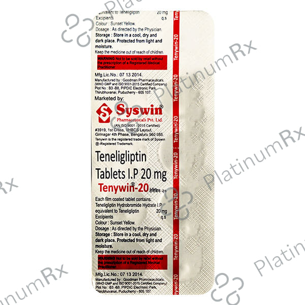 Tenywin 20mg Tablet 10s