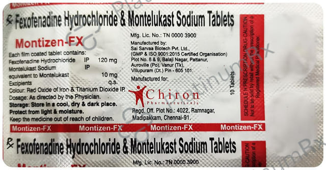 Montizen FX 10mg/120mg Tablet