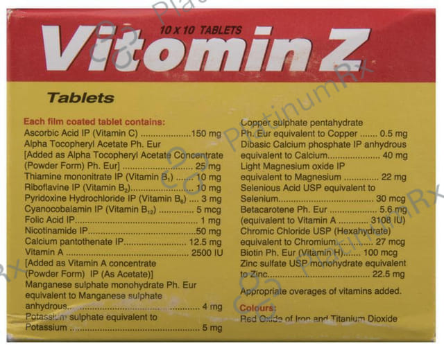Vitomin Z D3 60000IU Tablet 10s
