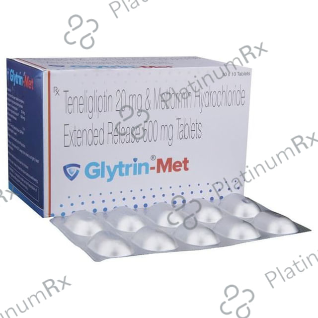 Glytrin Met 500/20mg Tablet ER 10s