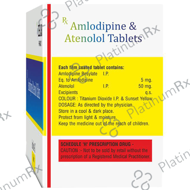 Amoline AT 5/50mg Tablet 10s