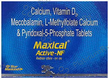 Maxical Active NF 500mg/250IU Tablet 10s