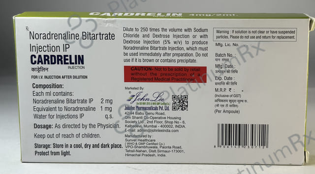 Cardrelin 2mg Injection 2ml