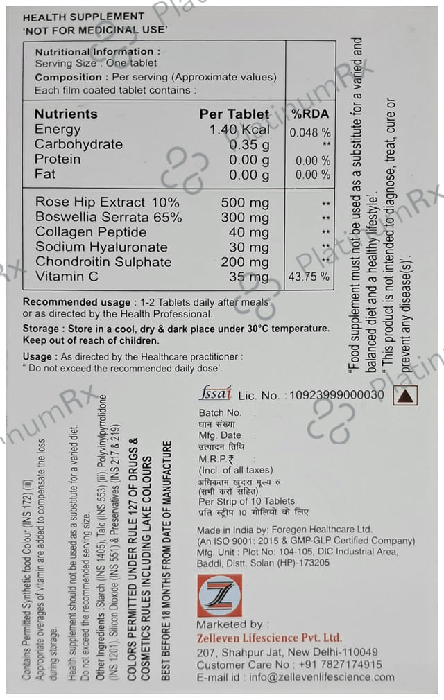 Tendocel Forte Tablet 10s