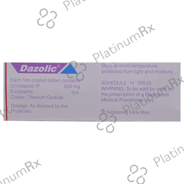 Dazolic 500mg Tablet 10s