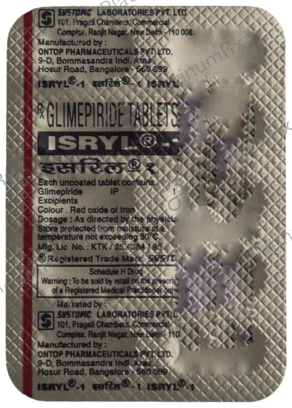 Isryl 1mg Tablet 10s