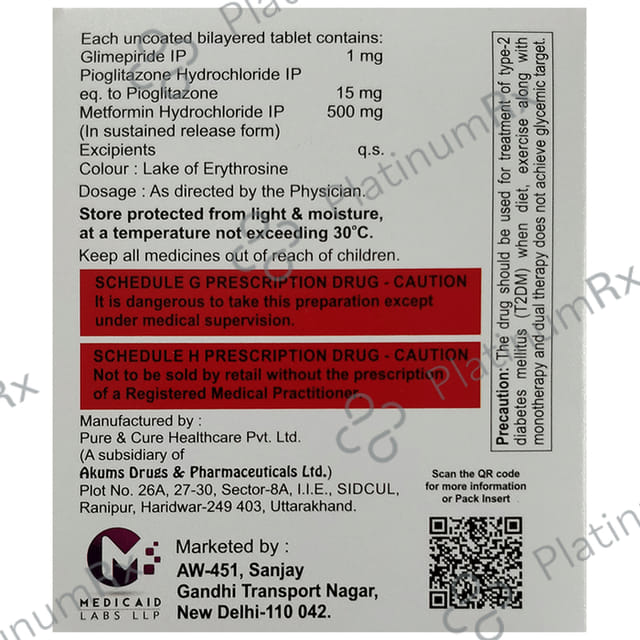 Glimecaid-MP 1 Tablet SR
