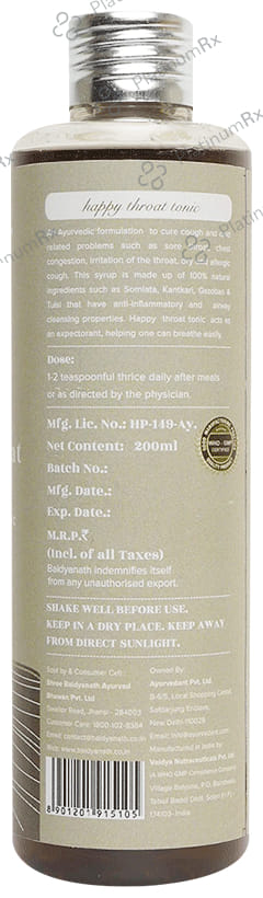 Ayurvedant Happy Throat Tonic