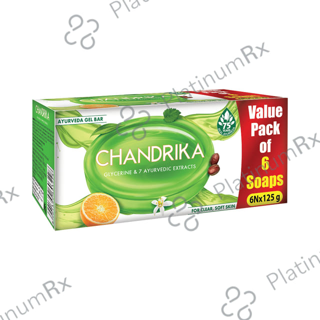 Chandrika Glycerine & 7 Ayurvedic Extracts Soap (125gm Each)