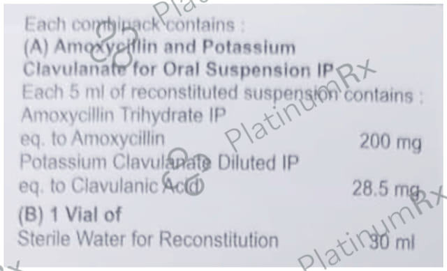 Zormox CV 200/28.5mg Oral Suspension 30ml