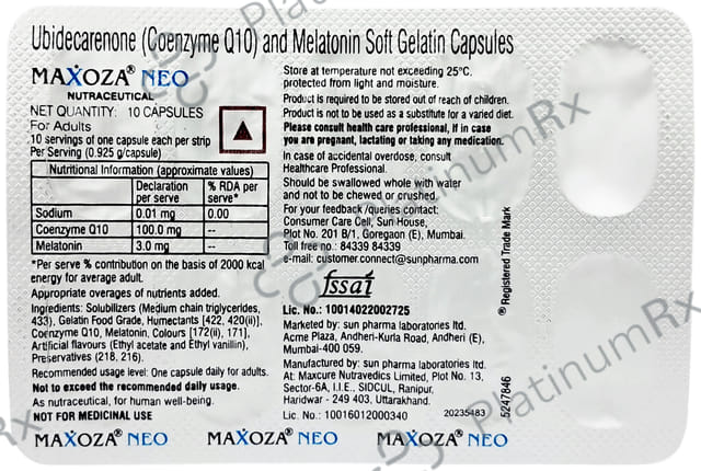 Maxoza Neo 10/3mg Capsule 10s