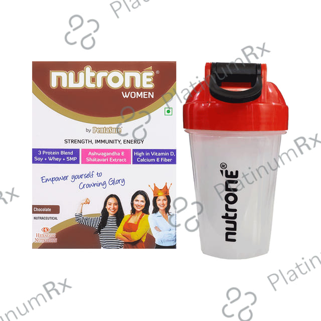 Nutrone Women 3 Protein Blend (Soy+Whey+SMP) Powder Chocolate with Shaker Free