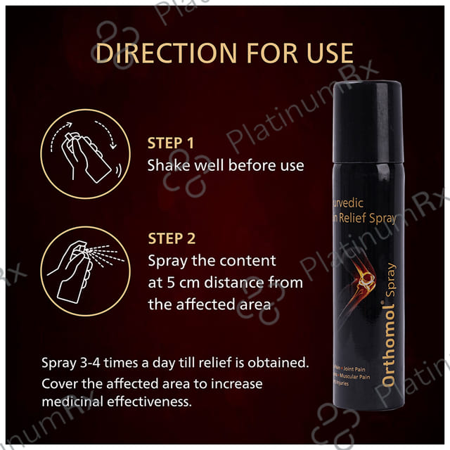 Orthomol Pain Relief Spray (55gm Each) 1 Bottle