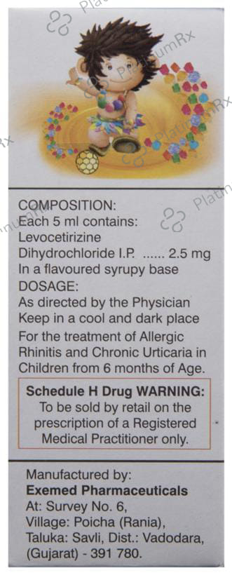 Xyzal 2.5mg Syrup 60ml