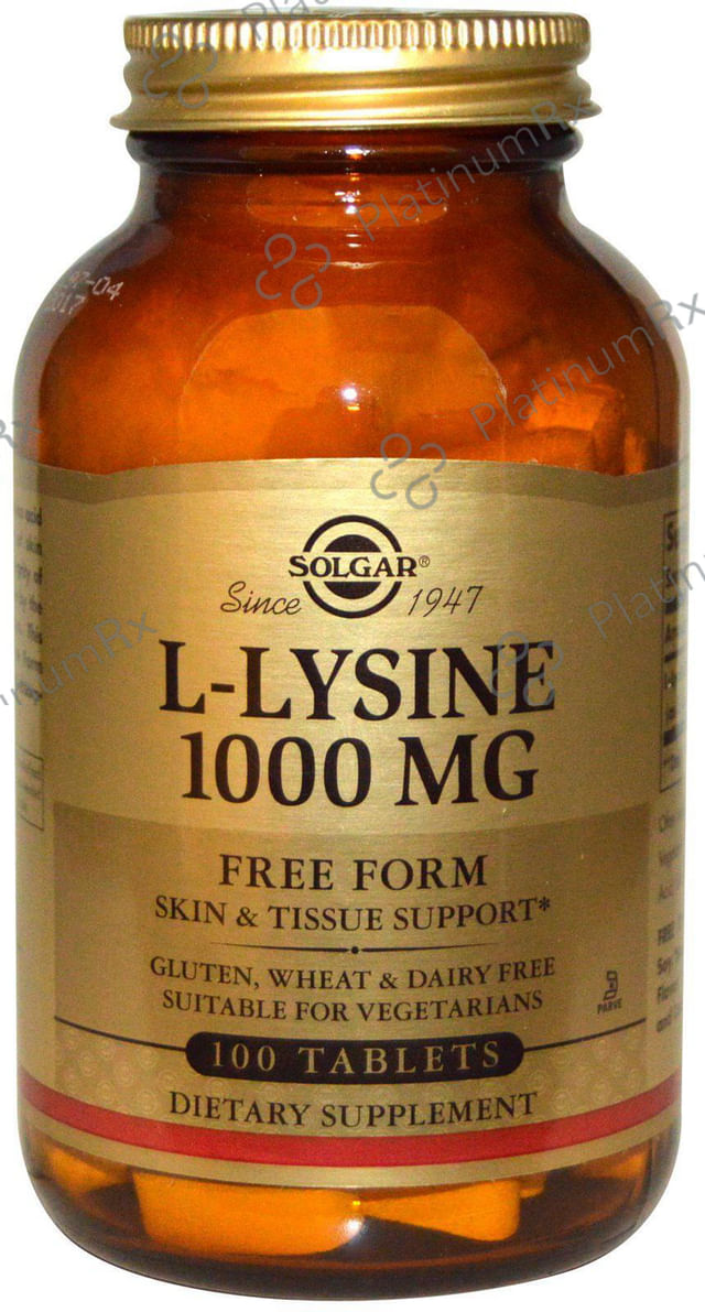 Solgar L-Lysine 1000mg Tablet