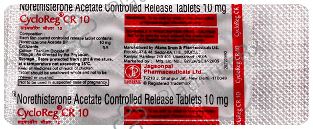 Cycloreg CR 10mg Tablet 10s