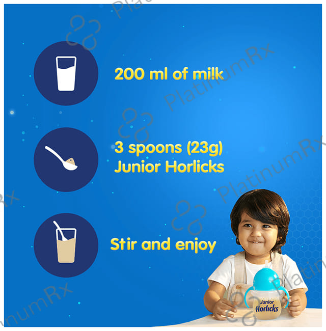 Horlicks Junior- For Kids' Active Brain & Height Gain - Flavour Vanilla 1 kg