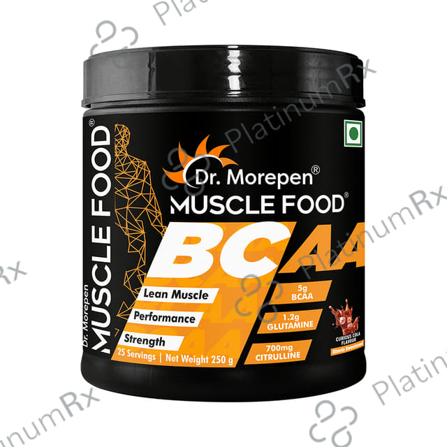 Dr. Morepen Muscle Food BCCA for Lean Muscles, Performance & Strength - Flavour Curious Cola