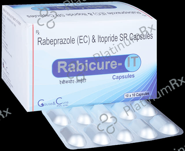 Rabicure IT 20mg/150mg Capsule 10 capsules Capsule Cause & Cure Pvt Ltd