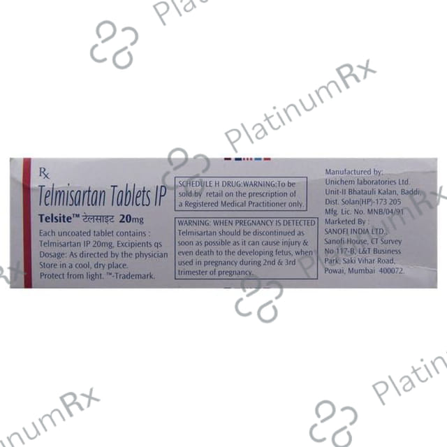 Telsite 20mg Tablet 15s