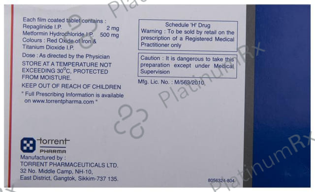 Eurepa MF 2/500mg Tablet 10s